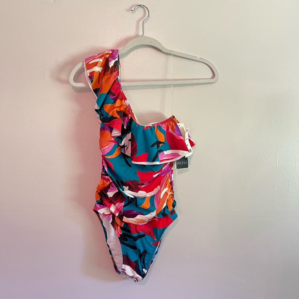 Gottex Off-The-Shoulder Floral Swimsuit
